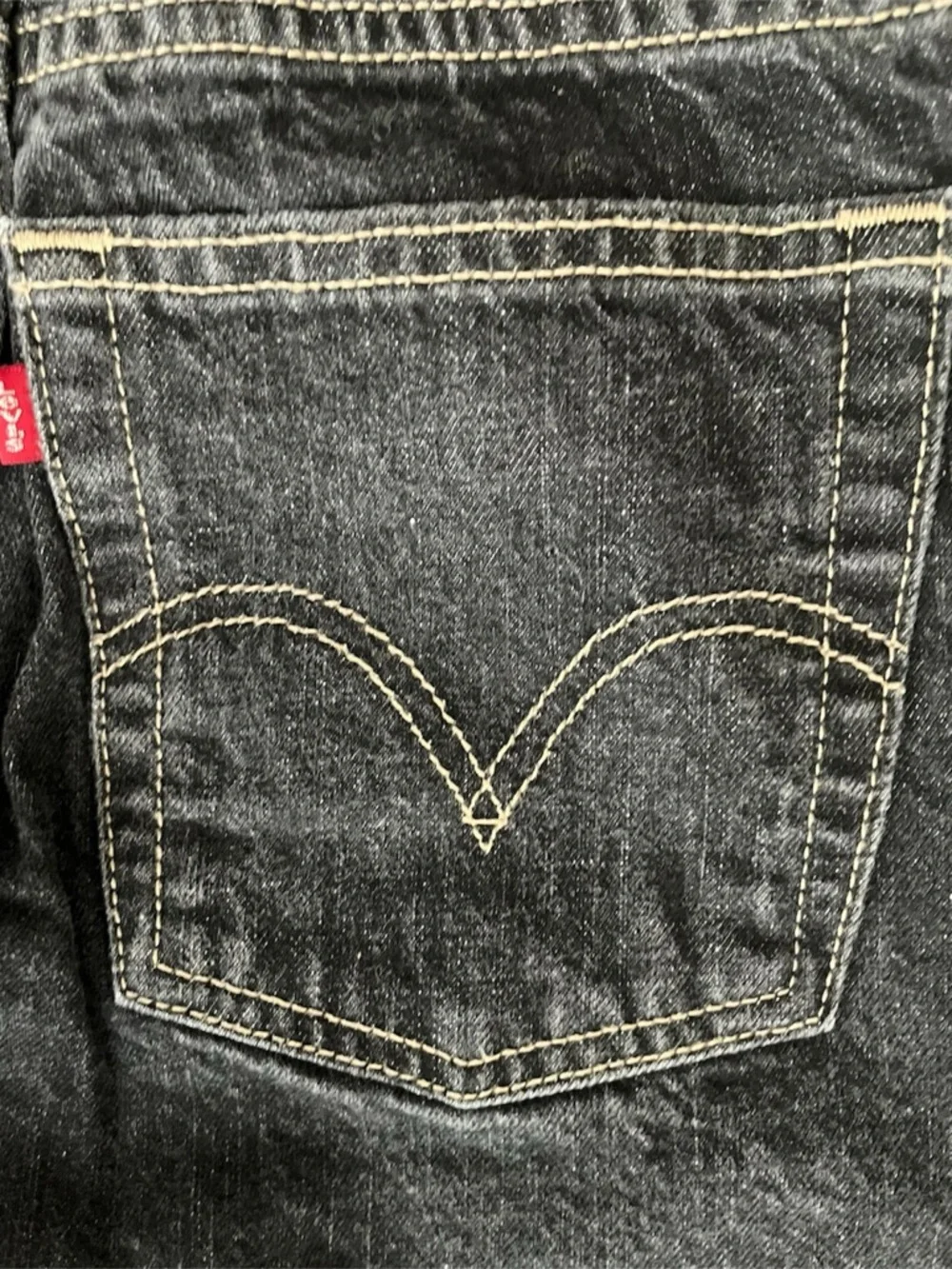 Levi's Boys 569 Loose Straight Black Jeans 23x25/10 Slim